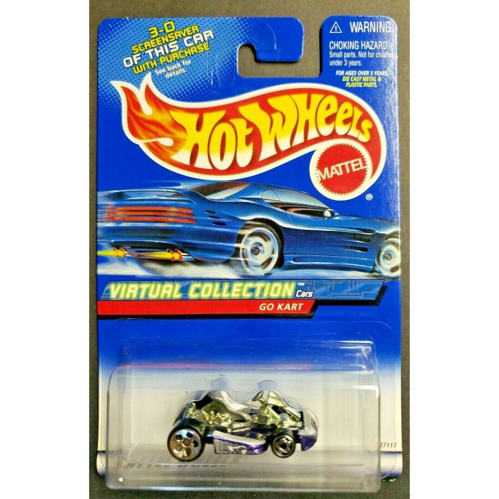 2000 Hot Wheels Kieran Racing #151 Virtual Collection Go Kart Purple HW8